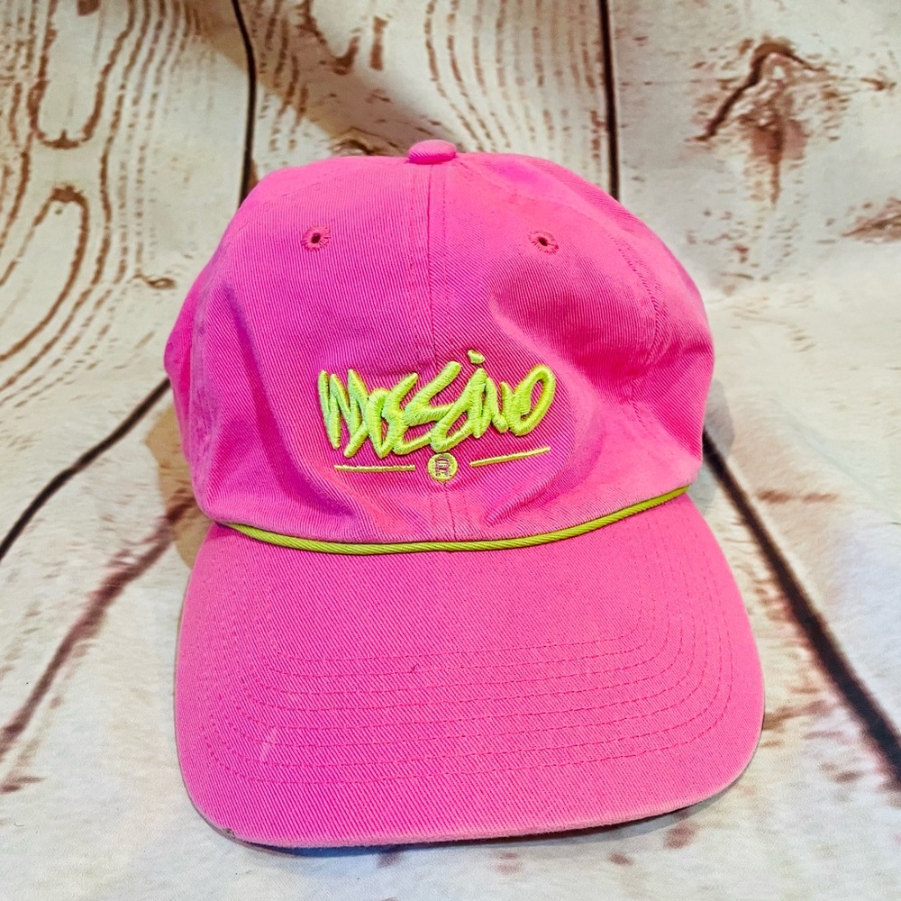 Massimo pink and neon green ball cap